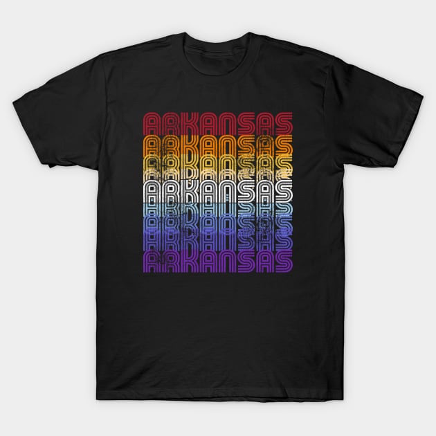 Arkansas 70s Groove T-Shirt by rt-shirts